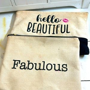 Two makeup bags